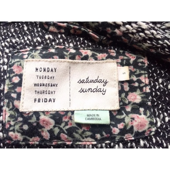 SATURDAY SUNDAY (Small) Marled Knit Moto Blazer - Picture 6 of 8